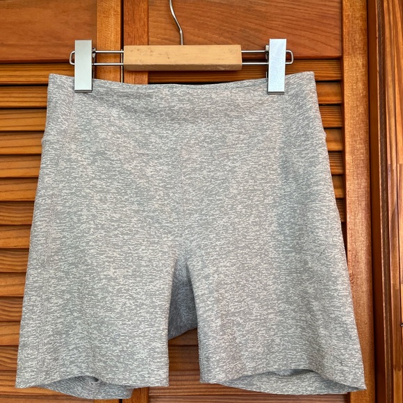 Outdoor Voices Light Gray Exercise Set - Bra and Bike Shorts - Picture 5 of 7
